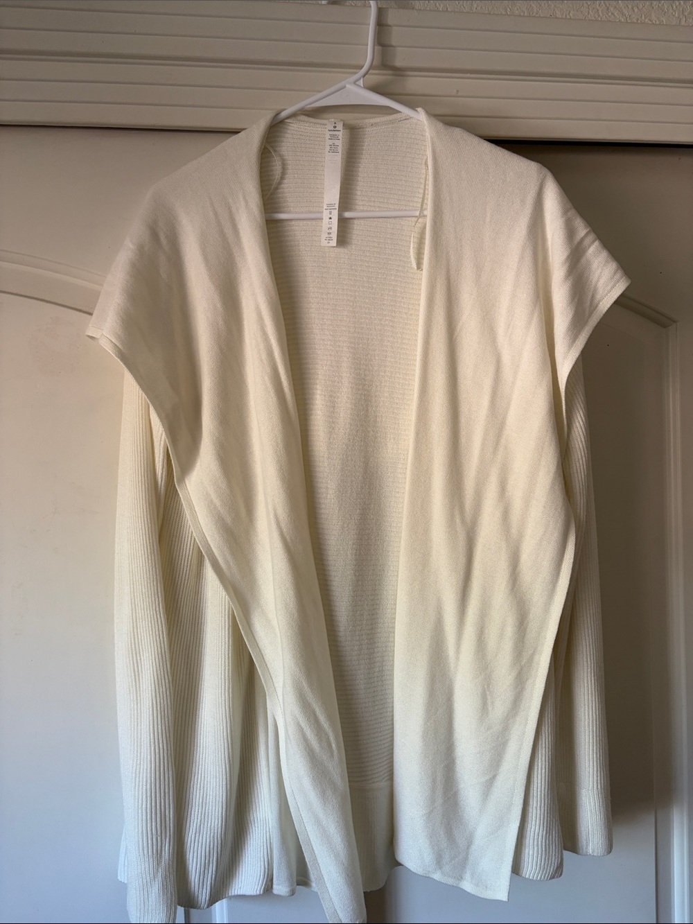 lululemon athletica Cream Open-Front Lightweight Cardigan